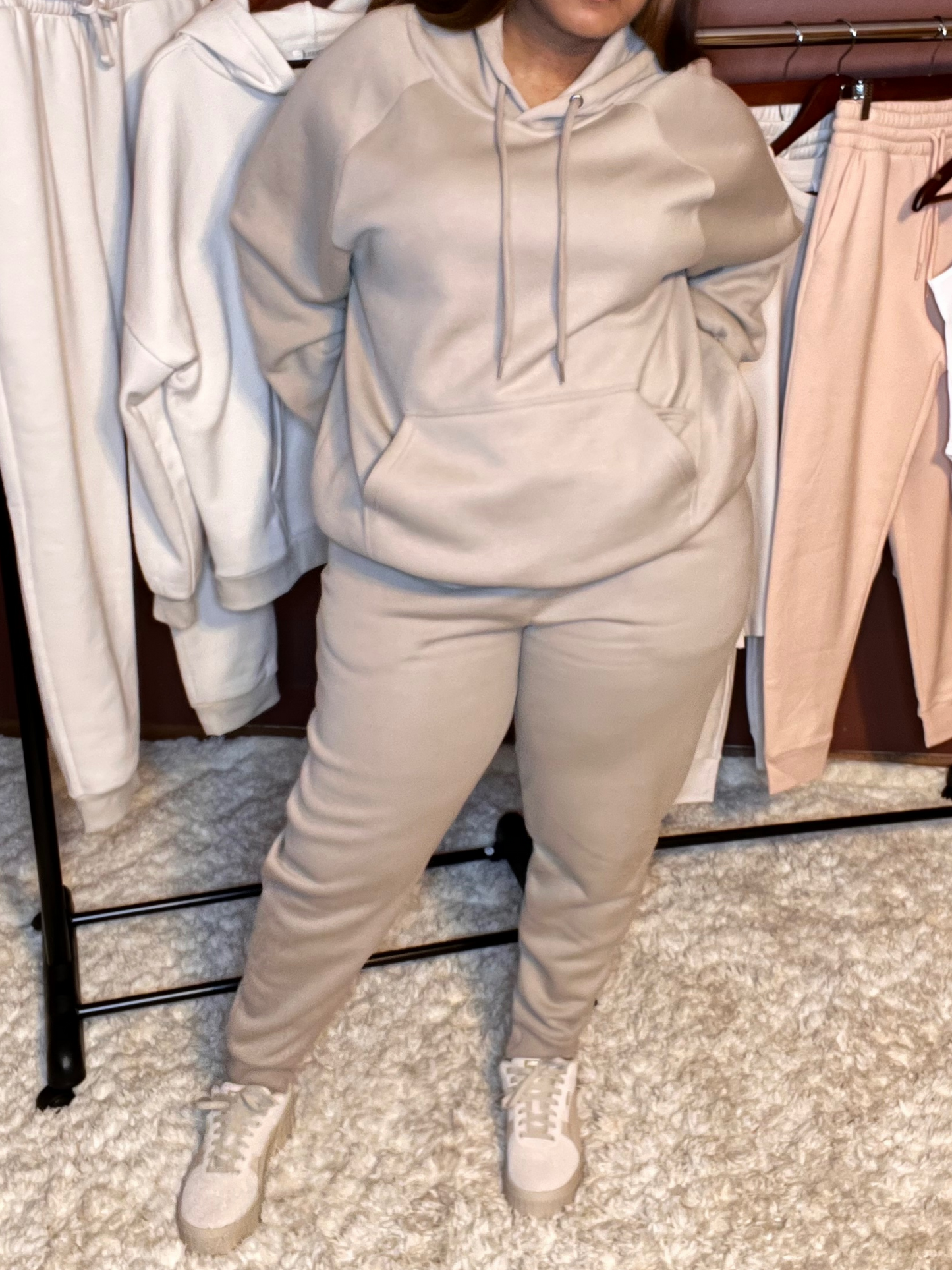 "Cutely Traveled" Curvaceously Chic Jogger Set