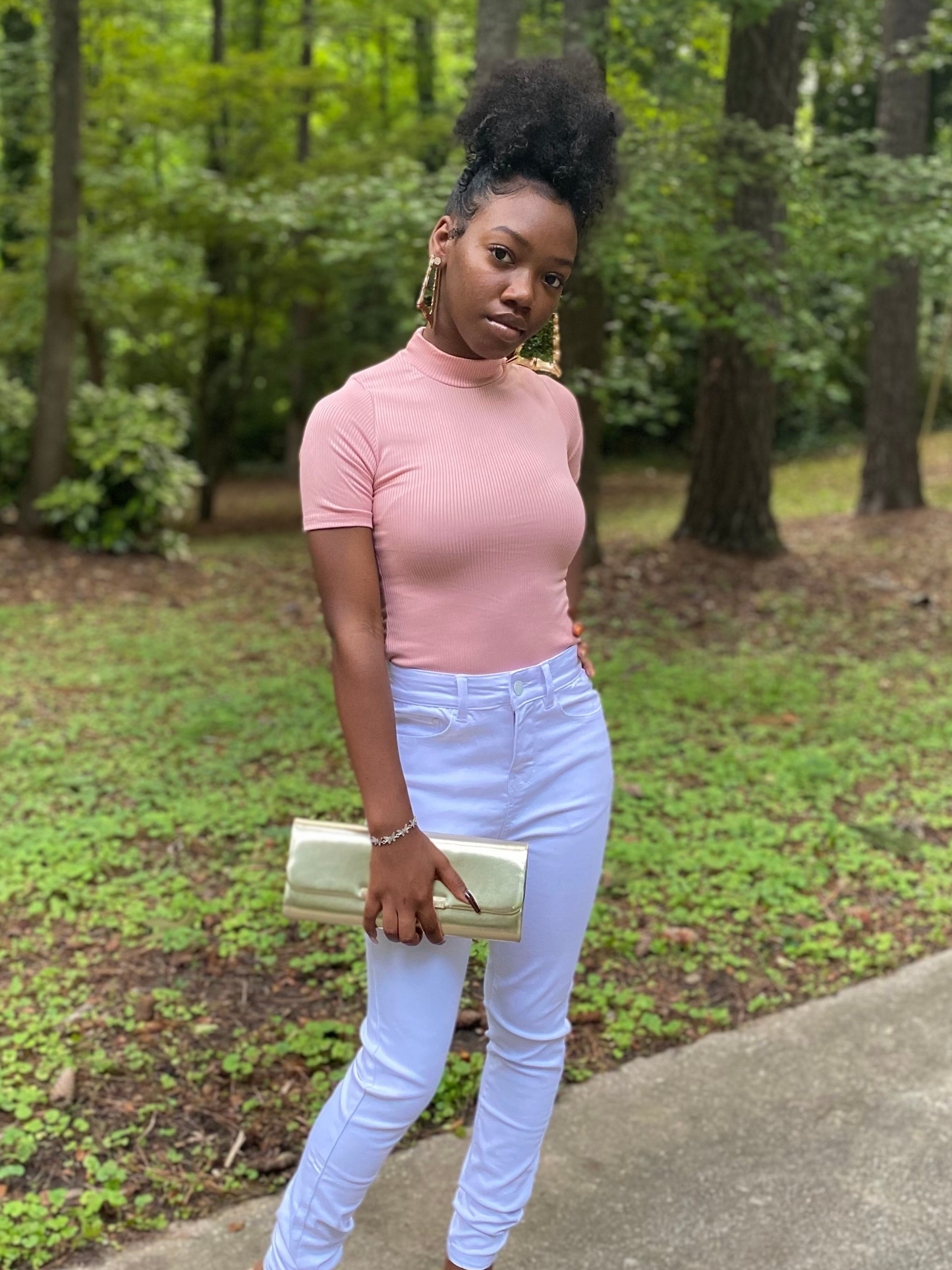 Mock Neck Bodysuit - Mauve