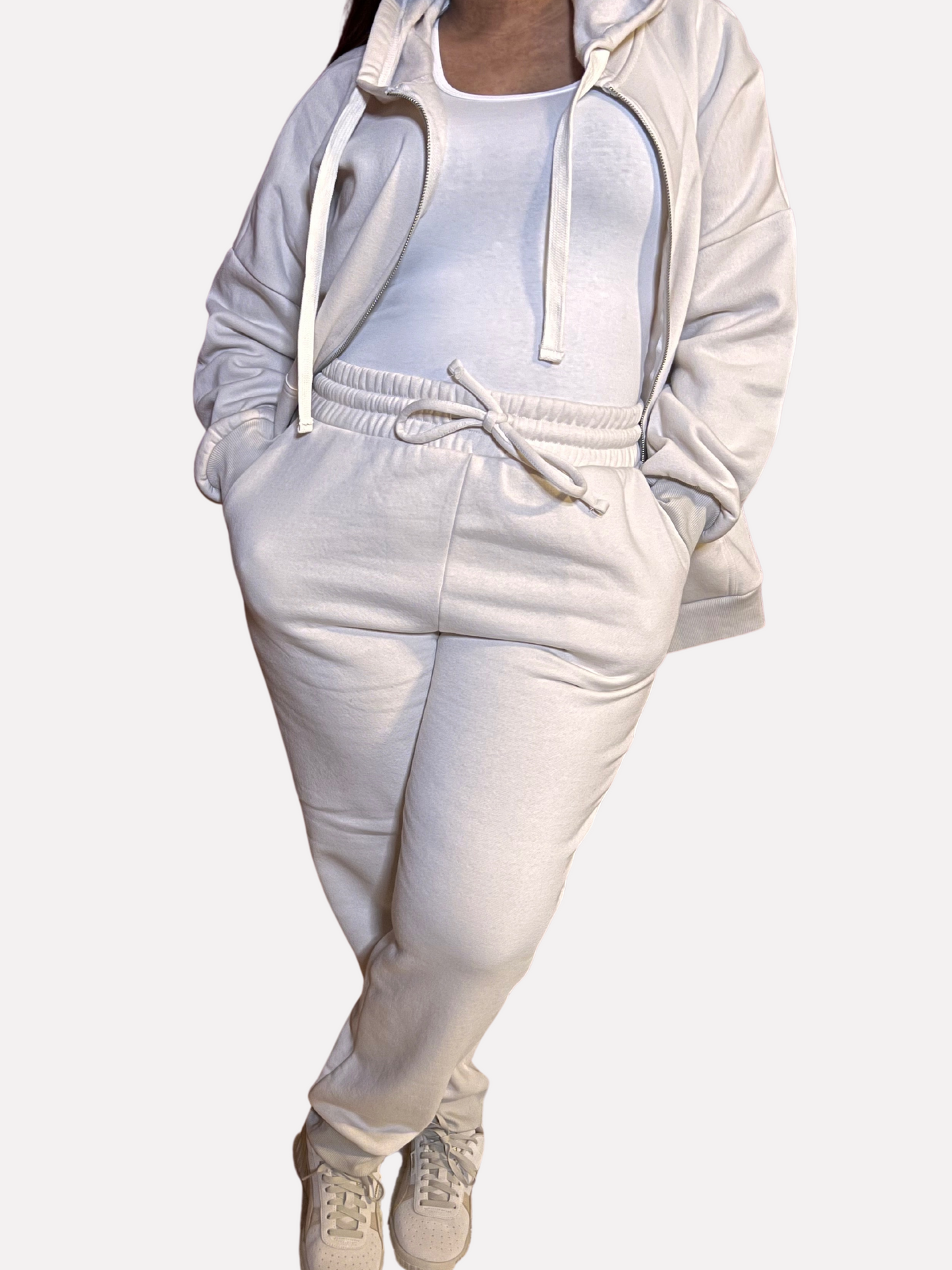 "Unzip Me" Curvaceously Chic Zipper Hoodie Jogger Set
