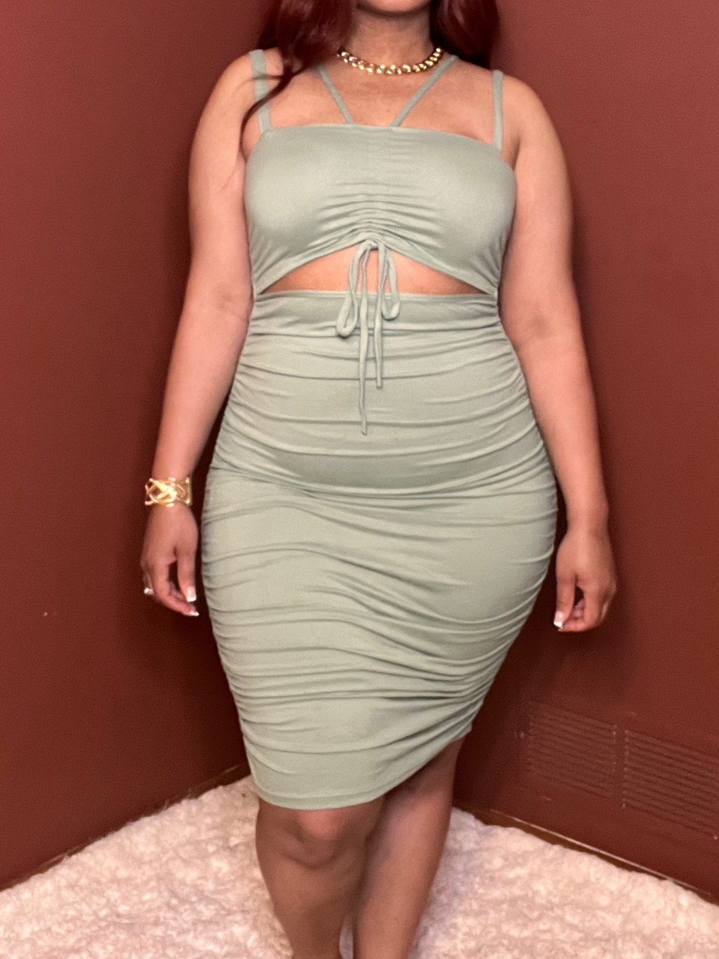 "You Got Me Open" Bodycon Dress