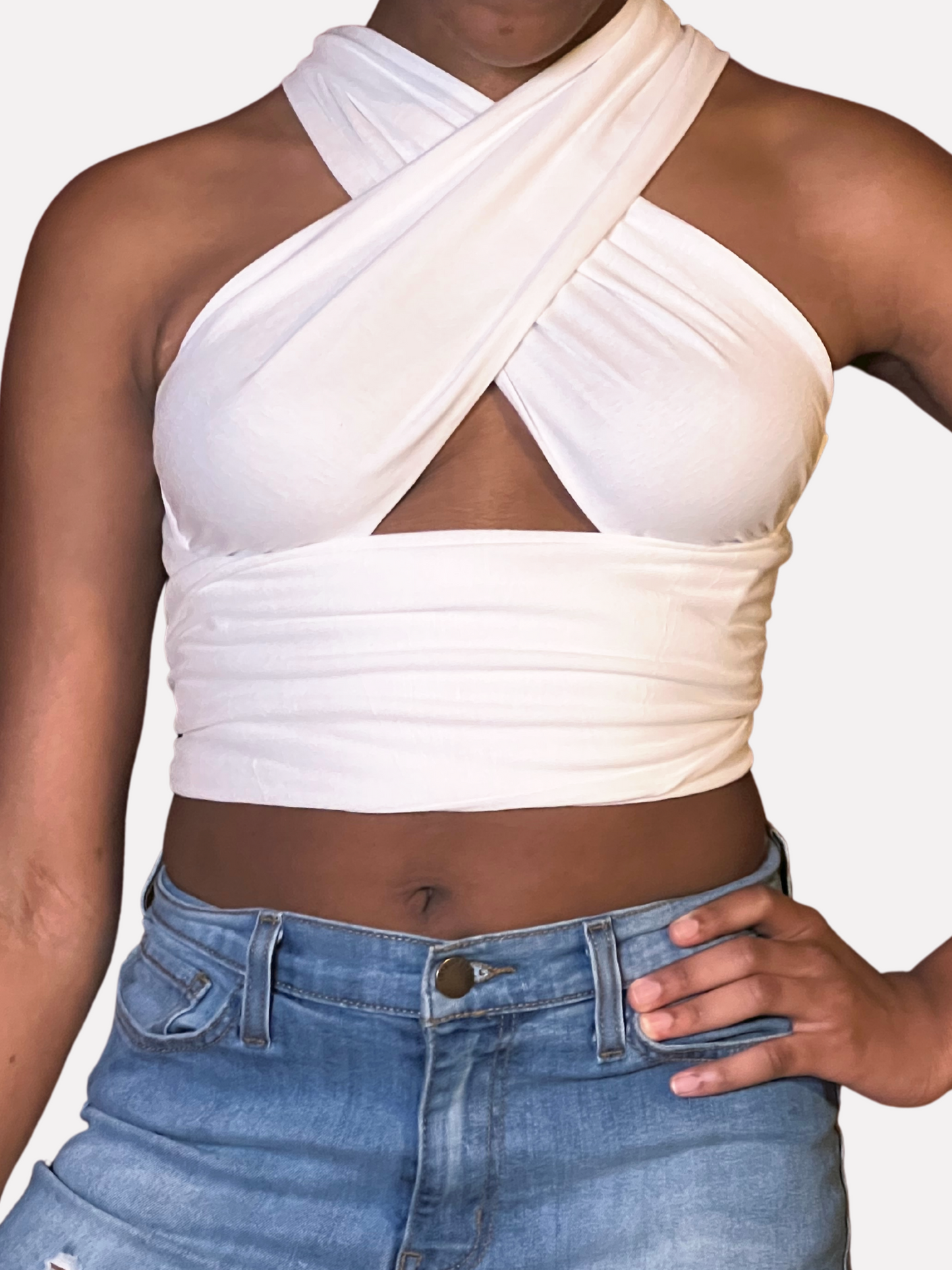 "You Got Me Twisted" Wrap Top