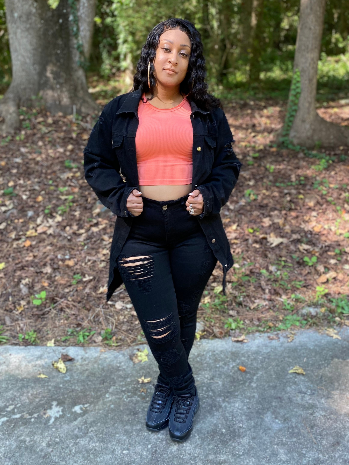 “Orange You Cute” Ribbed Crop Top